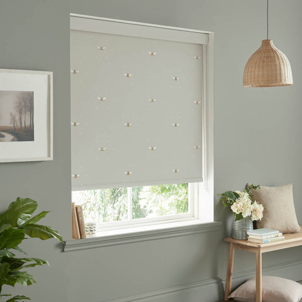 Sophie Allport Bees Soft Linen Look Made To Measure Roller Blind