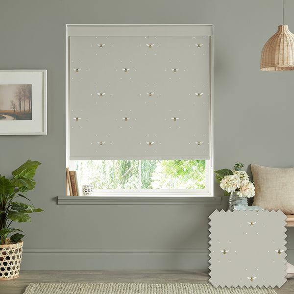 sophie allport Bees Soft Linen Look Made to Measure Roller Blind