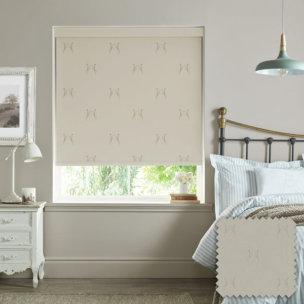sophie allport Boxing Hares Natural Made to Measure Roller Blind