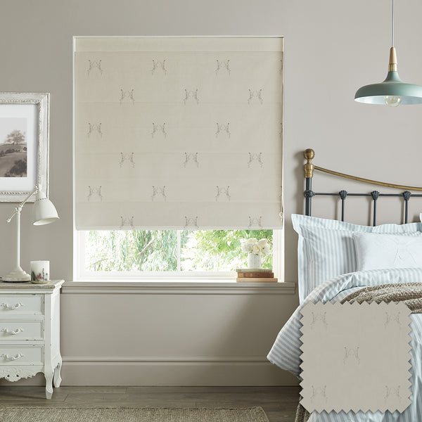 sophie allport Boxing Hares Natural Made to Measure Roman Blind