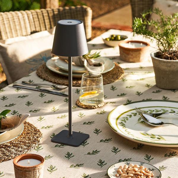 sophie allport Cottesmore Rechargeable Table Lamp - Charcoal