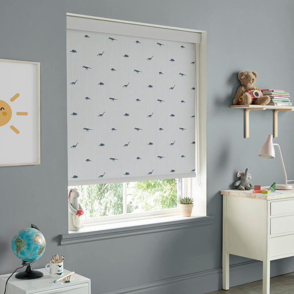 Sophie Allport Dinosaurs Navy Made To Measure Roller Blind