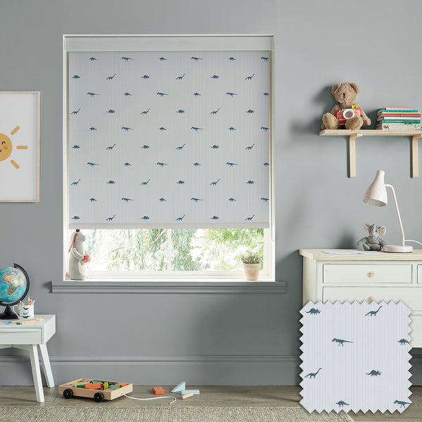 sophie allport Dinosaurs Navy Made to Measure Roller Blind