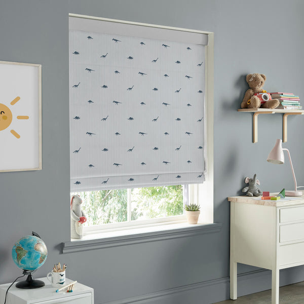 Sophie Allport Dinosaurs Navy Made To Measure Roman Blind