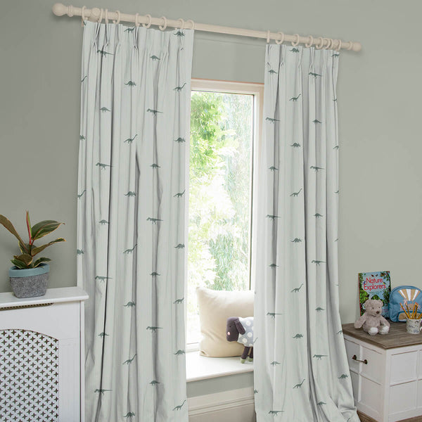 Sophie Allport Dinosaurs Sage Made To Measure Curtains