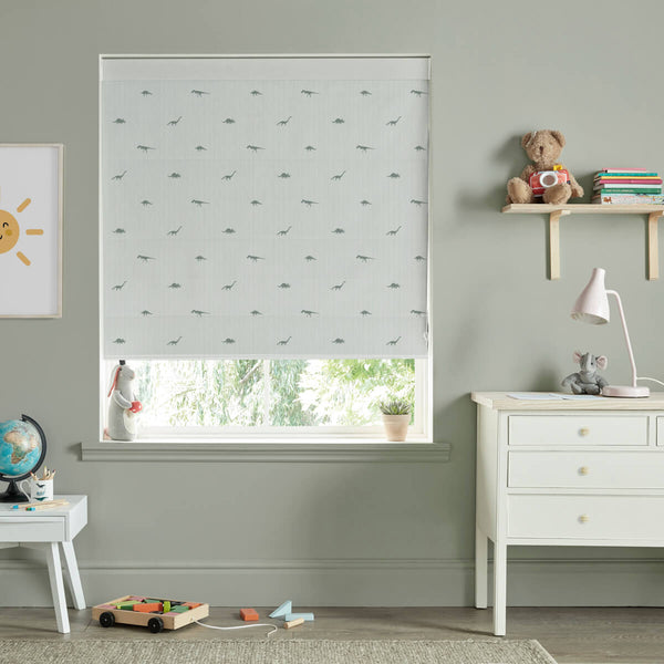 Sophie Allport Dinosaurs Sage Made To Measure Roman Blind