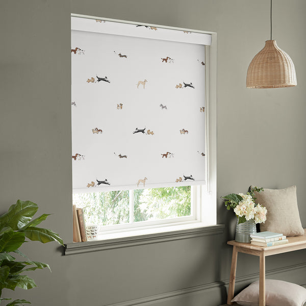 Sophie Allport Doggy Daycare Off White Made To Measure Roller Blind