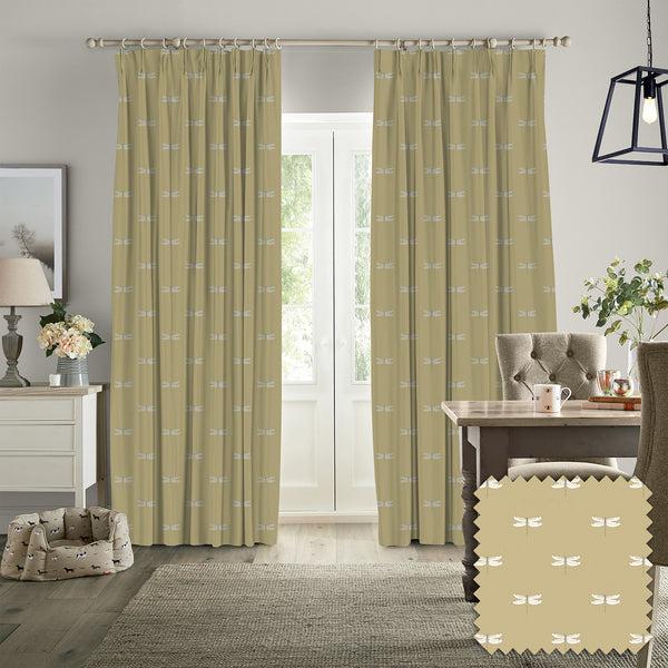 sophie allport Dragonfly Deep Mustard Made to Measure Curtains