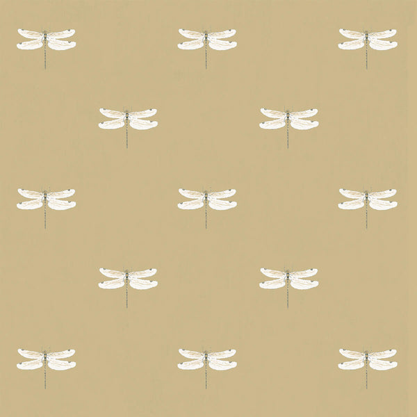 Sophie Allport Dragonfly Deep Mustard Made To Measure Roller Blind