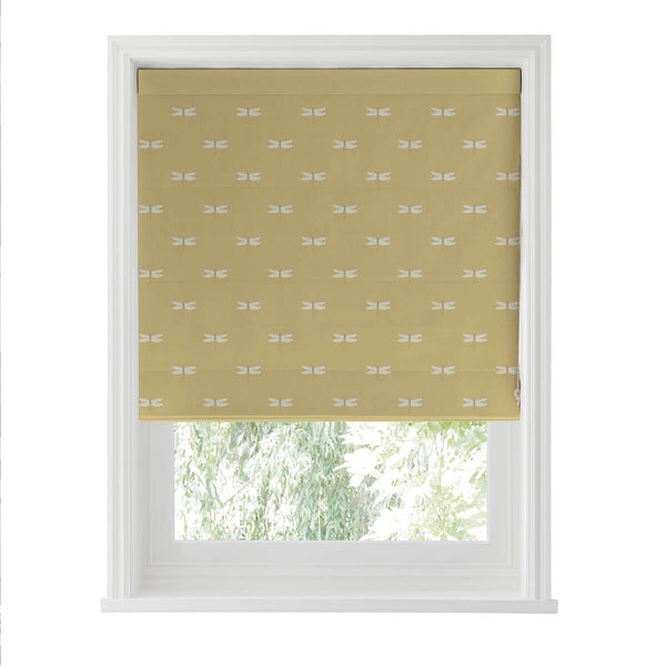 Sophie Allport Dragonfly Deep Mustard Made To Measure Roman Blind