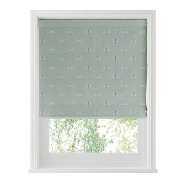 Sophie Allport Dragonfly Grey Blue Made To Measure Roman Blind