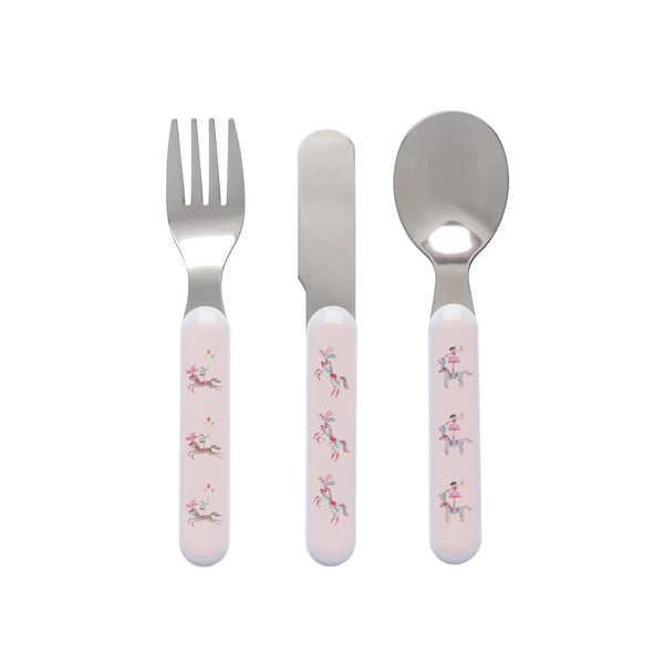 Sophie Allport Fairground Ponies Kids Melamine Cutlery Set
