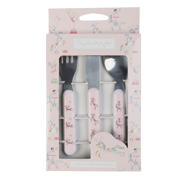 Sophie Allport Fairground Ponies Kids Melamine Cutlery Set