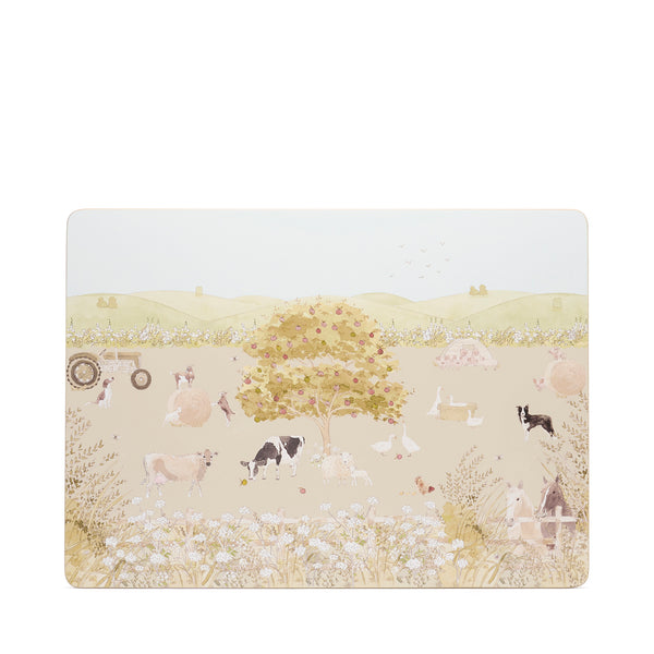 Sophie Allport Farm Friends Extra Large Placemats (Set Of 2)