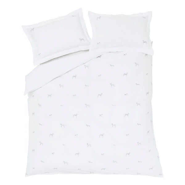 Sophie Allport Fetch Natural Embroidered Bedding Set