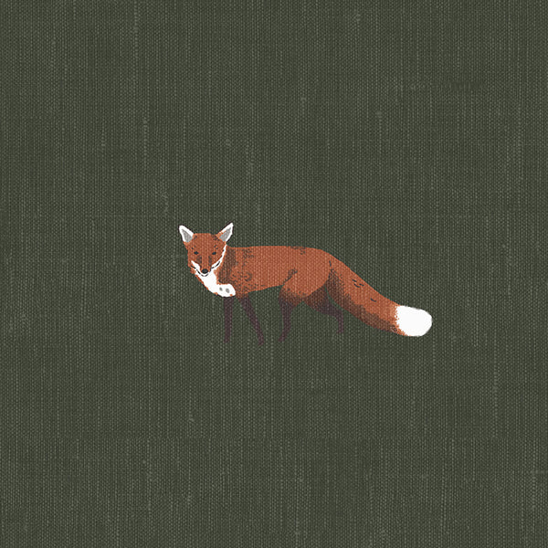 Sophie Allport Foxes Forest Green Made To Measure Curtains