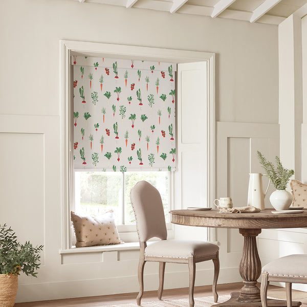 Sophie Allport Garden Vegetables Cream Made To Measure Roller Blind