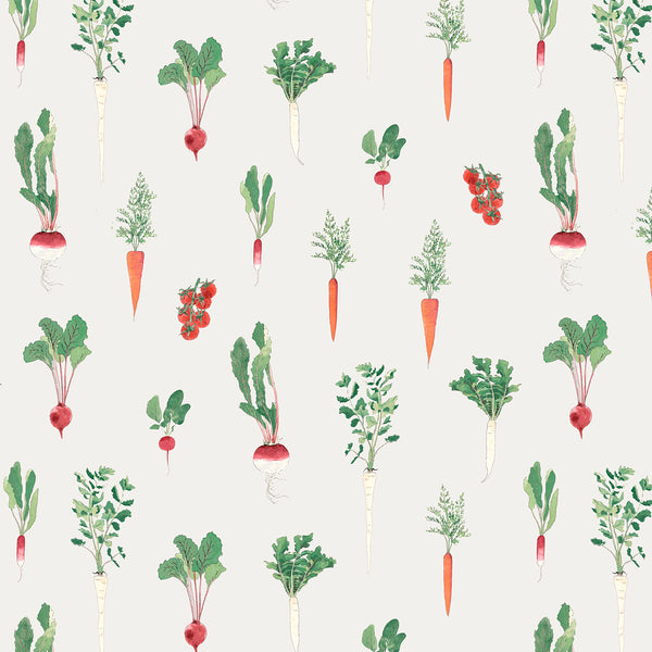 Sophie Allport Garden Vegetables Cream Made To Measure Roman Blind