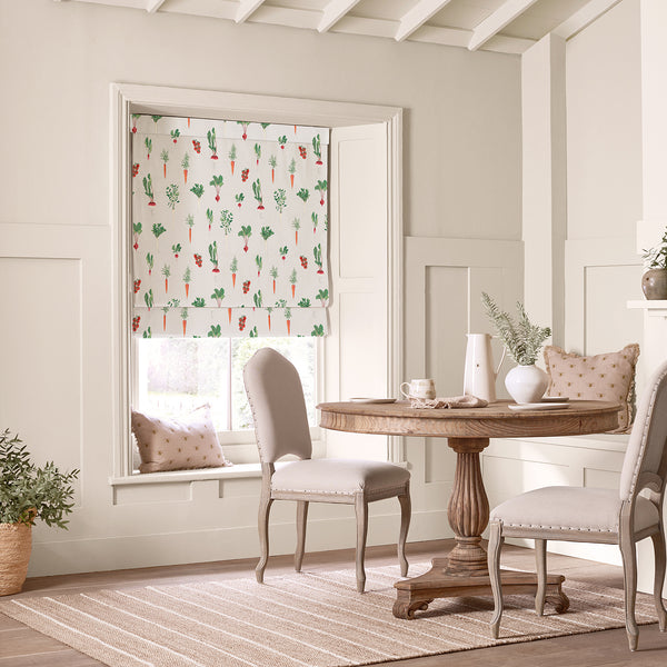 Sophie Allport Garden Vegetables Cream Made To Measure Roman Blind