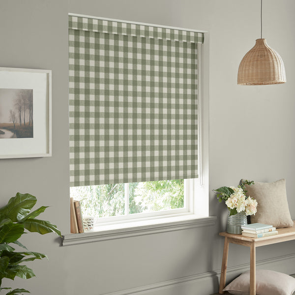 Sophie Allport Gingham Sage Made To Measure Roller Blind
