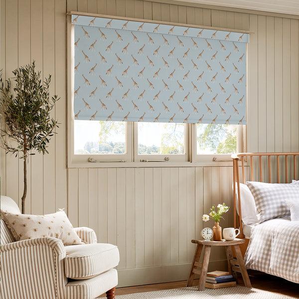 Sophie Allport Giraffe Duck Egg Made To Measure Roller Blind
