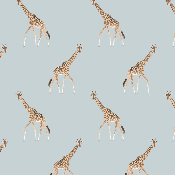 Sophie Allport Giraffe Duck Egg Made To Measure Roman Blind