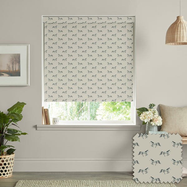 Sophie Allport Grey Horse Made To Measure Roller Blind