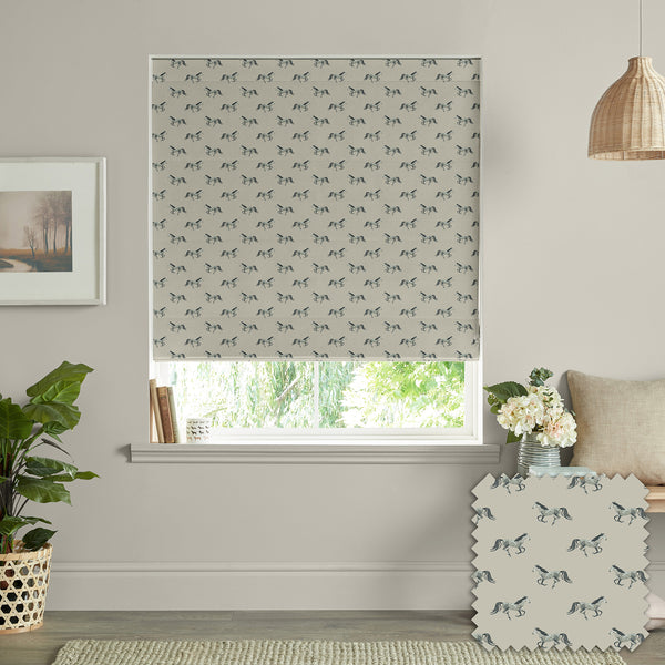 sophie allport Grey Horse Made to Measure Roman Blind