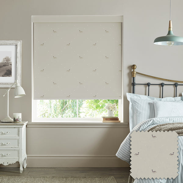 sophie allport Hare Linen Look Made to Measure Roller Blind