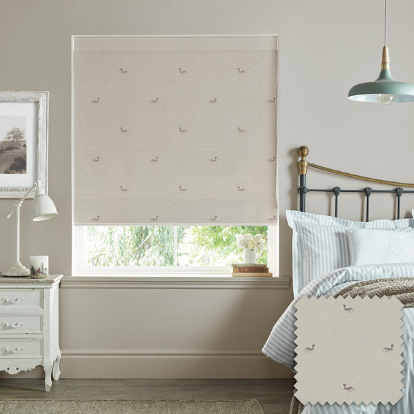 sophie allport Hare Linen Look Made to Measure Roman Blind