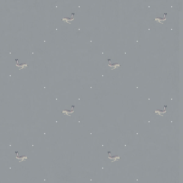 Sophie Allport Hare Teal Blue Made To Measure Roman Blind