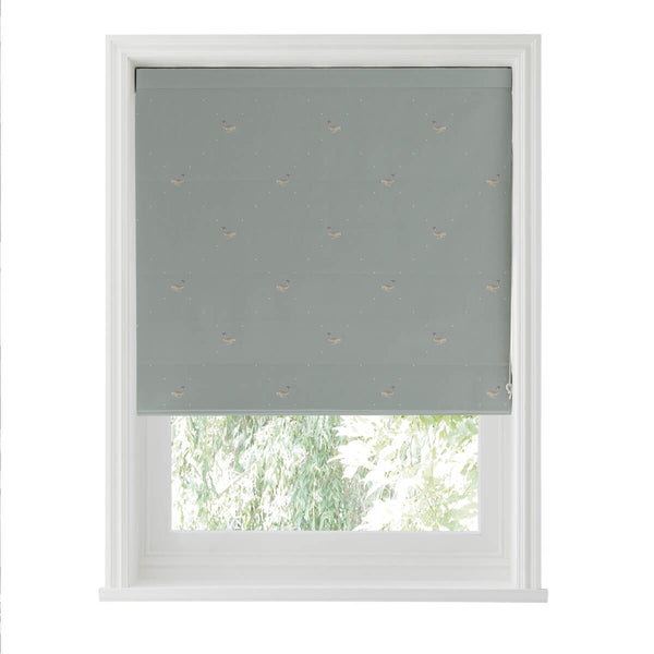 Sophie Allport Hare Teal Blue Made To Measure Roman Blind