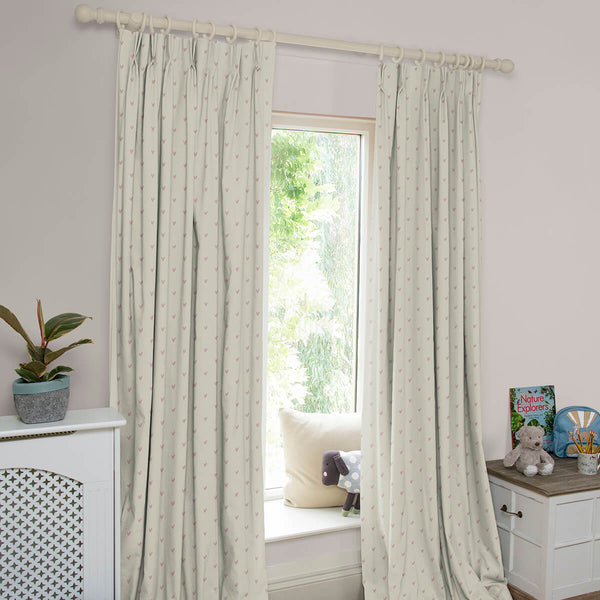 Sophie Allport Hearts Blush Made To Measure Curtains