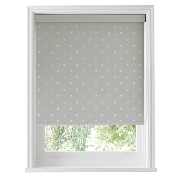 Sophie Allport Hearts Grey Made To Measure Roller Blind