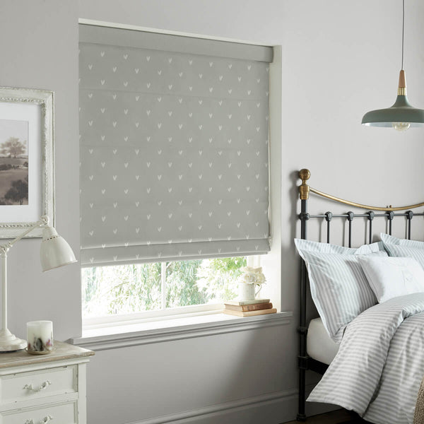 Sophie Allport Hearts Grey Made To Measure Roman Blind