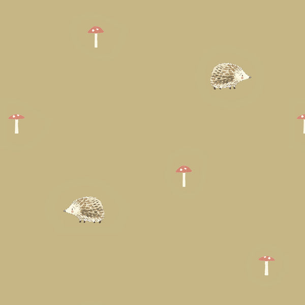 Sophie Allport Hedgehogs Mustard Made To Measure Roman Blind