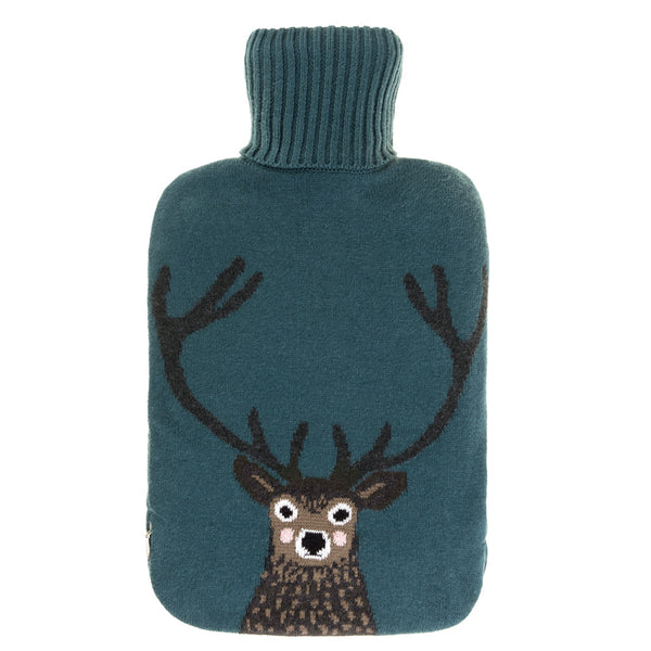 sophie allport Highland Stag Hot Water Bottle Cover