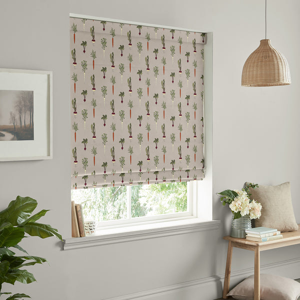 Sophie Allport Home Grown Grey Made To Measure Roman Blind