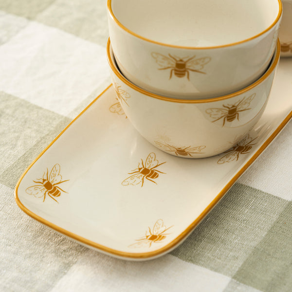 Sophie Allport Honey Bees Stoneware Nibbles Bowls (Set Of 3)