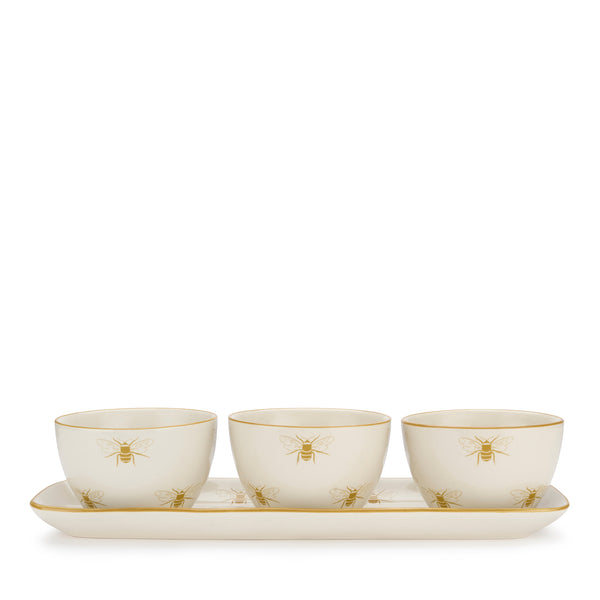 Sophie Allport Honey Bees Stoneware Nibbles Bowls (Set Of 3)