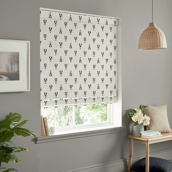 Sophie Allport Lobster White Made To Measure Roman Blind