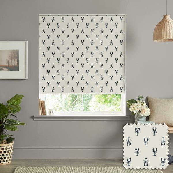 sophie allport Lobster White Made to Measure Roman Blind