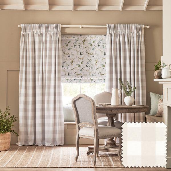 Sophie Allport Off White Gingham Made To Measure Curtains