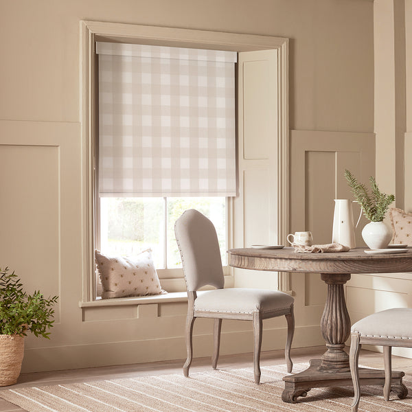 Sophie Allport Off White Gingham Made To Measure Roller Blind