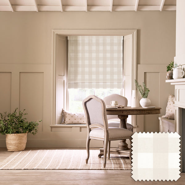 sophie allport Off White Gingham Made to Measure Roman Blind