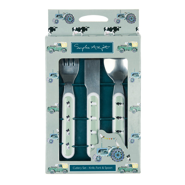 Sophie Allport On The Farm Kids Melamine Cutlery Set