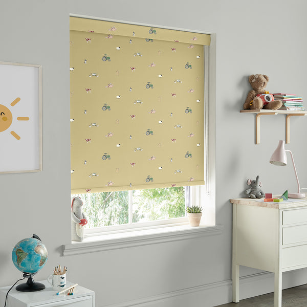 Sophie Allport On The Farm Mustard Made To Measure Roller Blind
