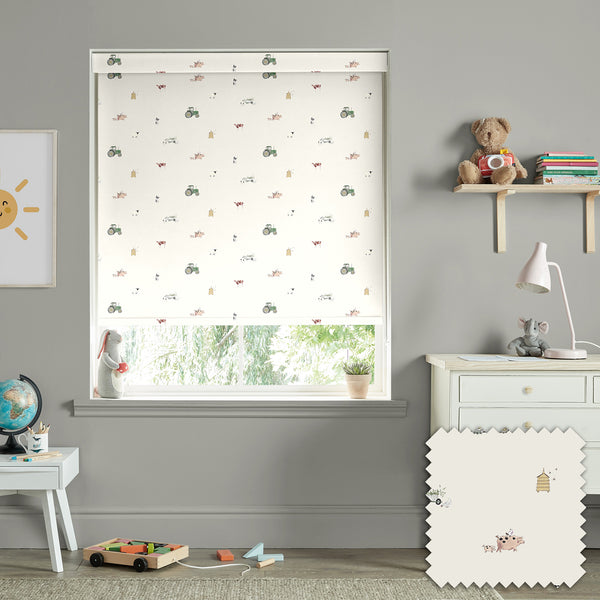 Sophie Allport On The Farm Neutral Made To Measure Roller Blind