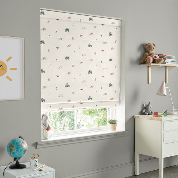 Sophie Allport On The Farm Neutral Made To Measure Roman Blind