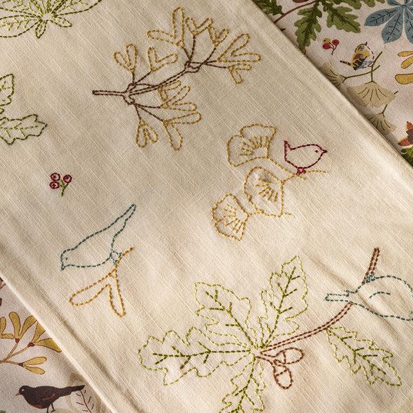 Sophie Allport Orchard Birds Embroidered Table Runner